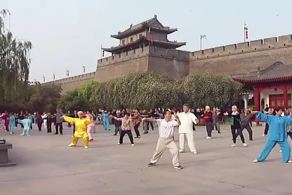 Performing Shadow-Boxing at Xian City Park