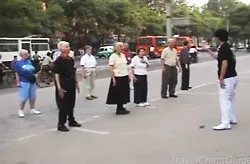 Foreigners Learning to Play Shadow Boxing