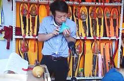 Playing Ocarina at the Xingqing Palace Park