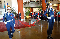 Honor guard performance at Sun Yat-sen Memorial Hall