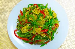 Scrambled Egg with Green Pepper