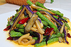 Stir-fried Eggplant and Green Beans