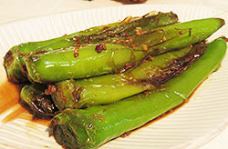 Pan-Seared Green Chili Pepper