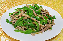 Stir-fried Shredded Pork with Green Pepper