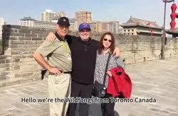 Our Guests on City Wall of Xian