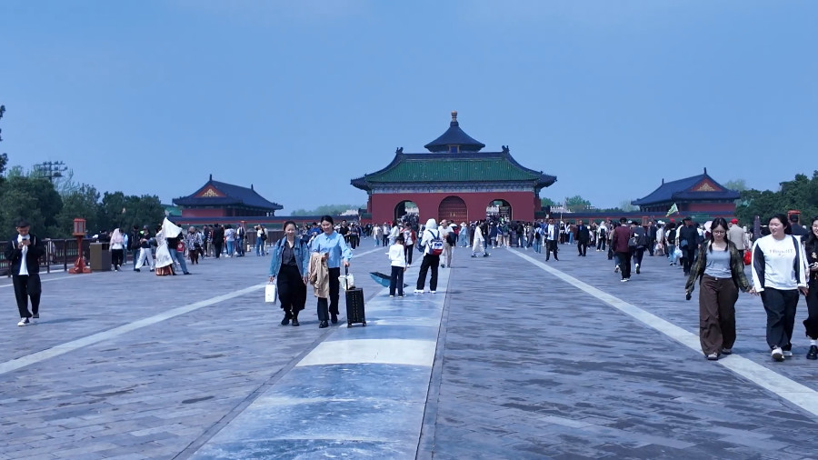 Red Stairway Bridge of Temple of Heaven, Beijing
