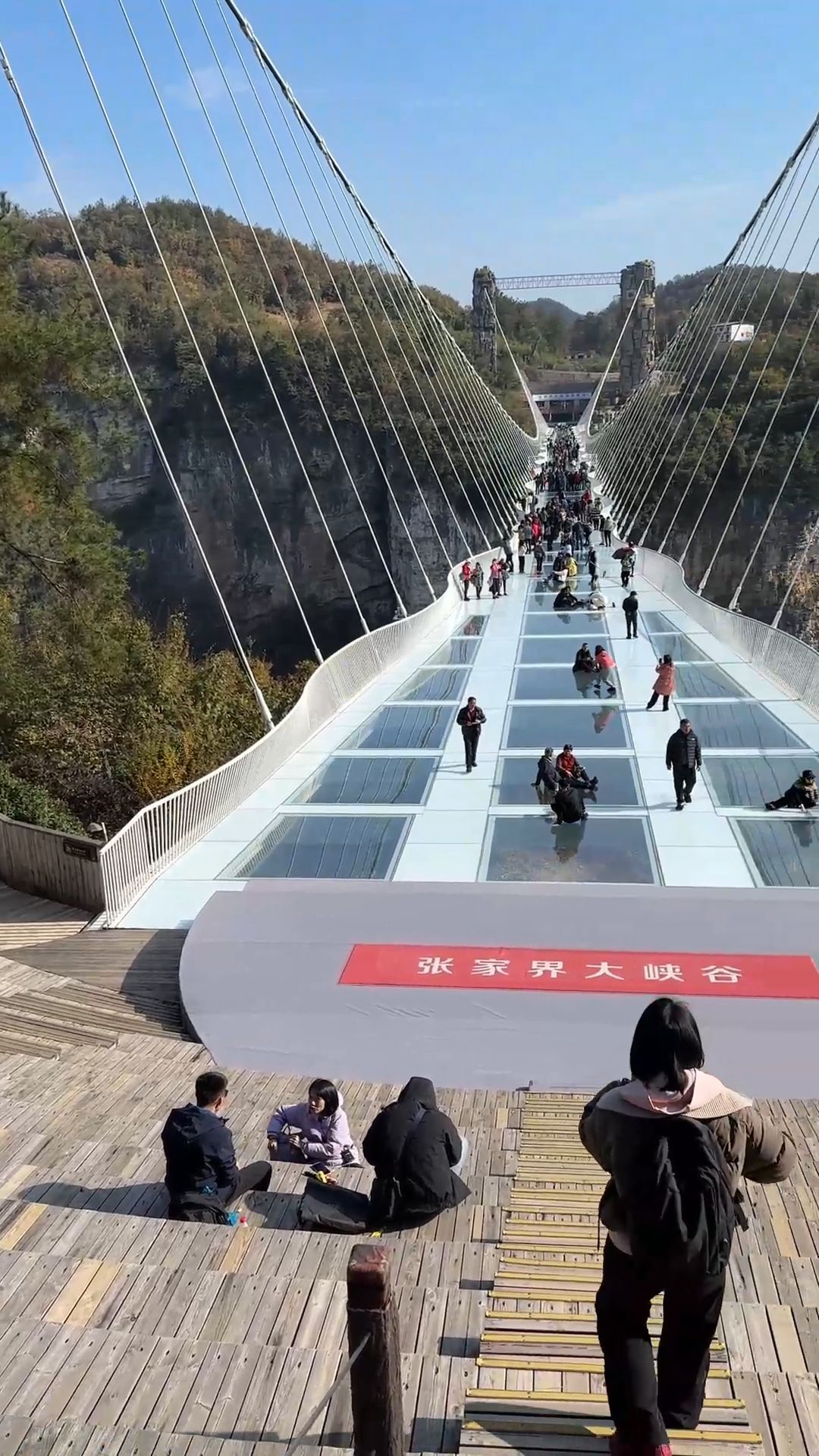 Glass Bridge in Zhangjiajie Grand Canyon