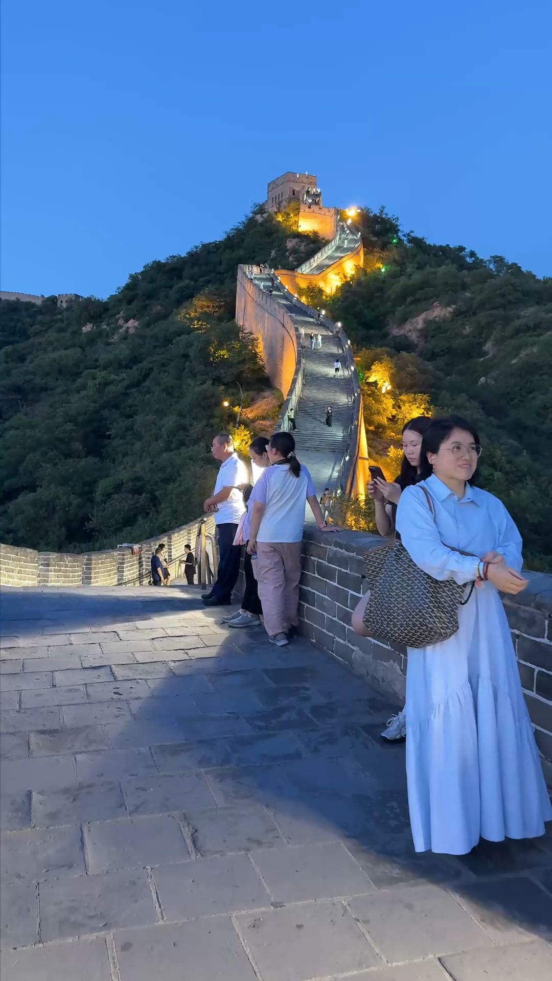 Sunset & Night View of the Great Wall