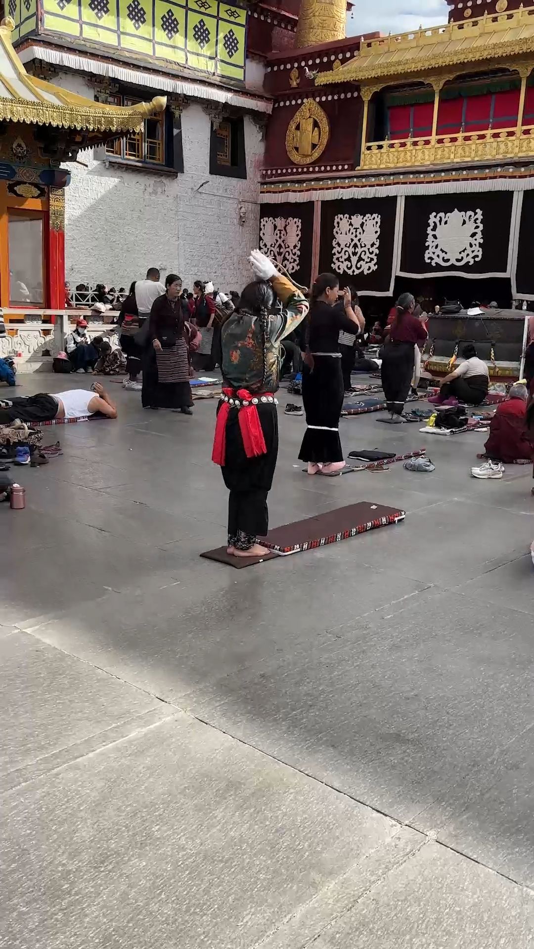 Devout Pilgrims at the Jokhang Temple