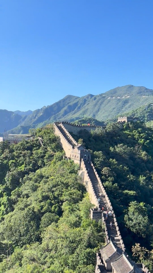 Mutianyu Great Wall in Dense Forests