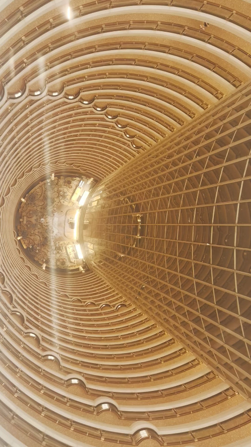 Patio of Jinmao Tower, the Time Tunnel, Shanghai