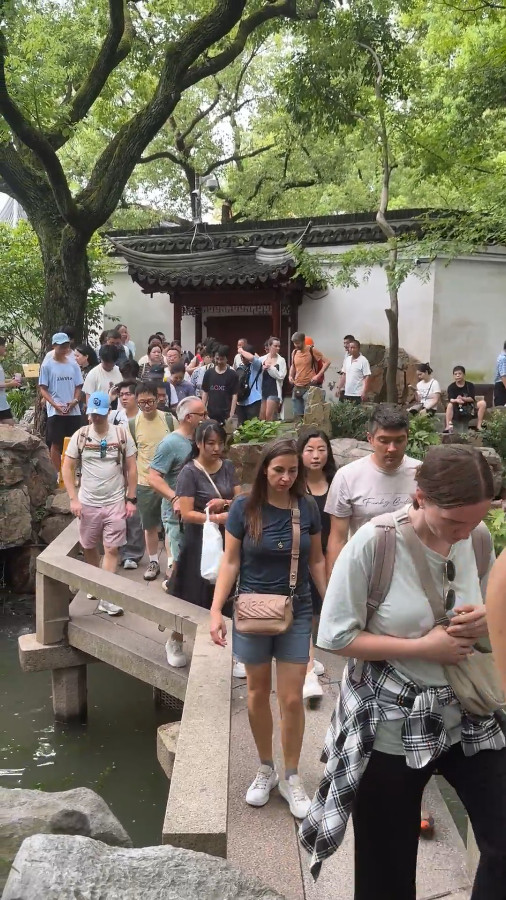 Foreigners at Yu Garden, Shanghai
