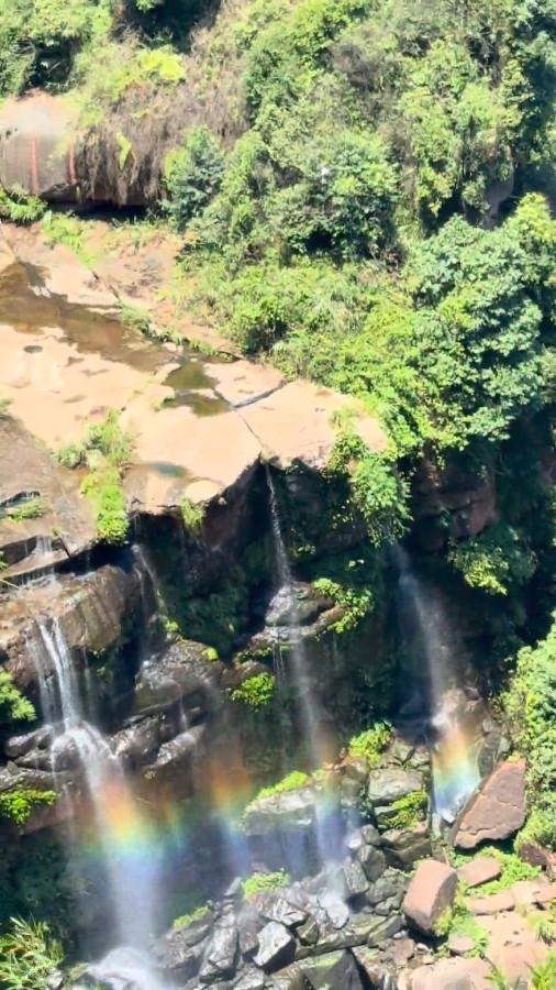 Waterfalls with Hanging Rainbows, Shunan Bamboo Sea, Yibin