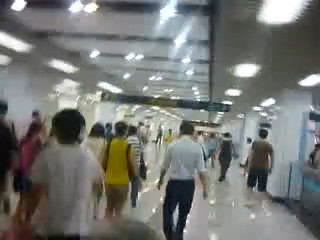 Transferring to Line 2 at Century Avenue