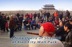 China Opera of Shaanxi at Xian City Wall Park