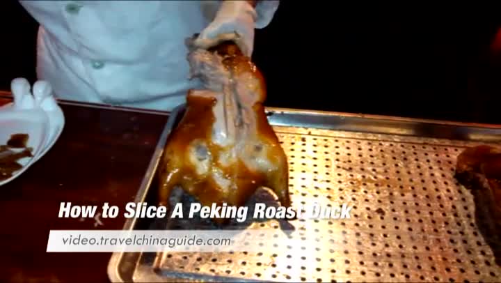 How to Slice A Peking Roast Duck