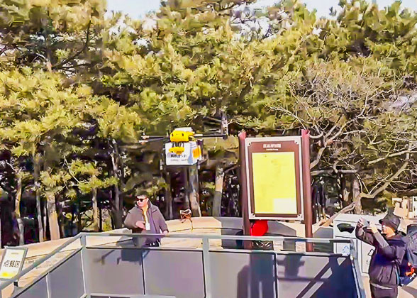 UAV Food Delivery on Great Wall