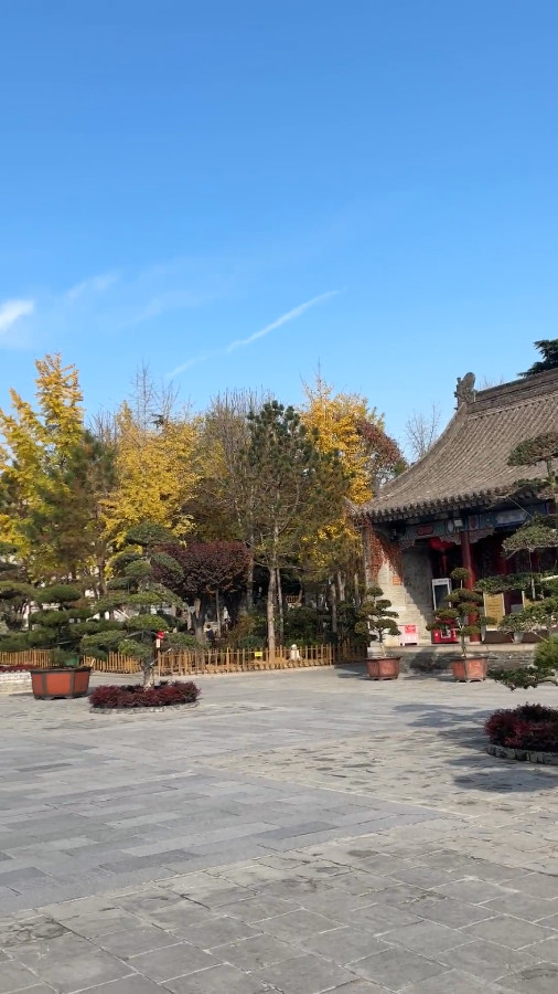 The South Square of Giant Wild Goose Pagoda in Autumn